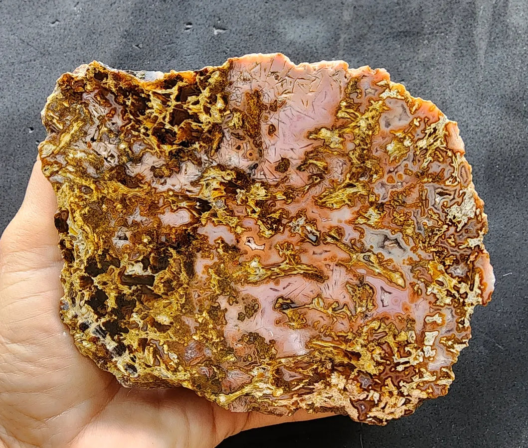 Goldish Pink Agate