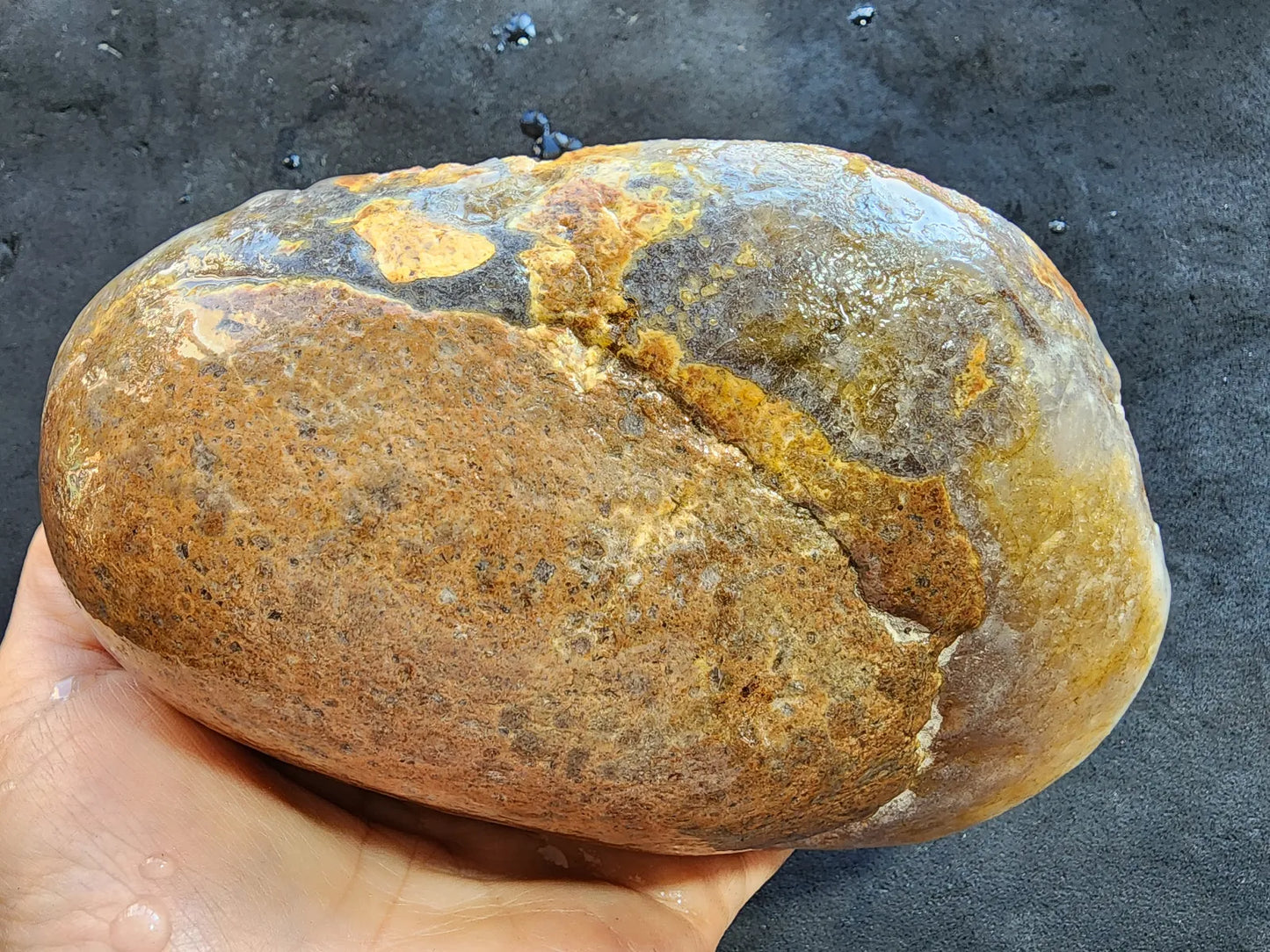 Polished Blue Agate Slab