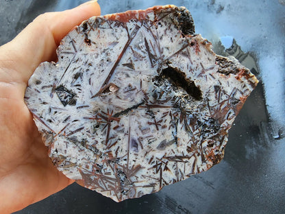 White Needle Agate
