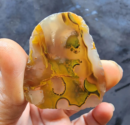 Abstract Art - Yellow Agate