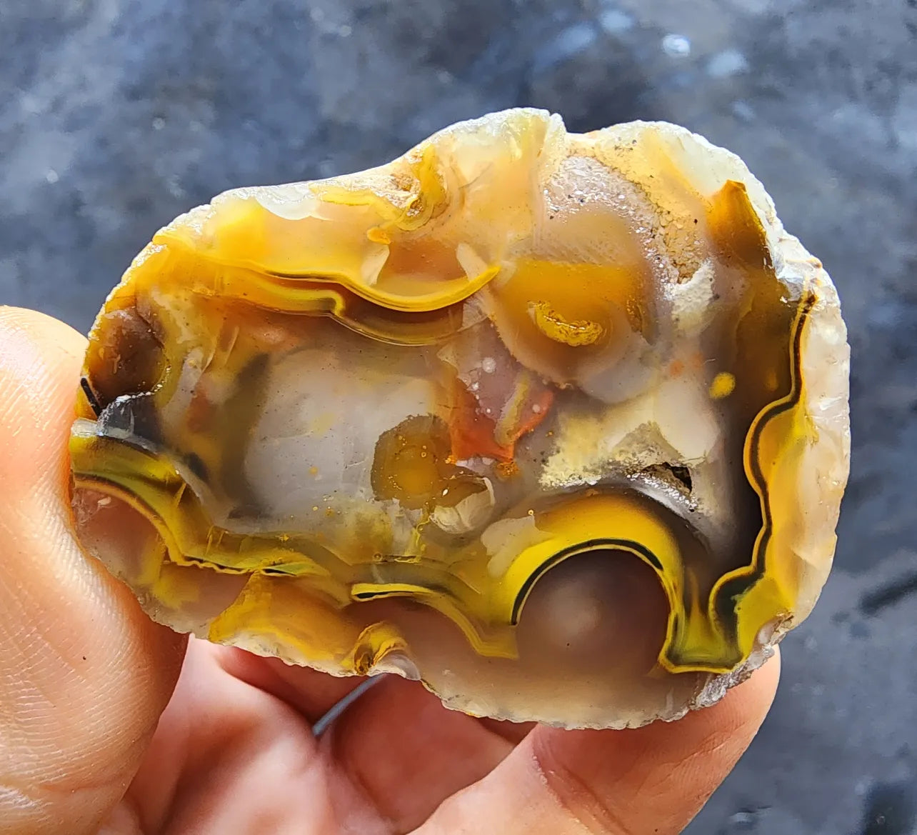 Abstract Art - Yellow Agate