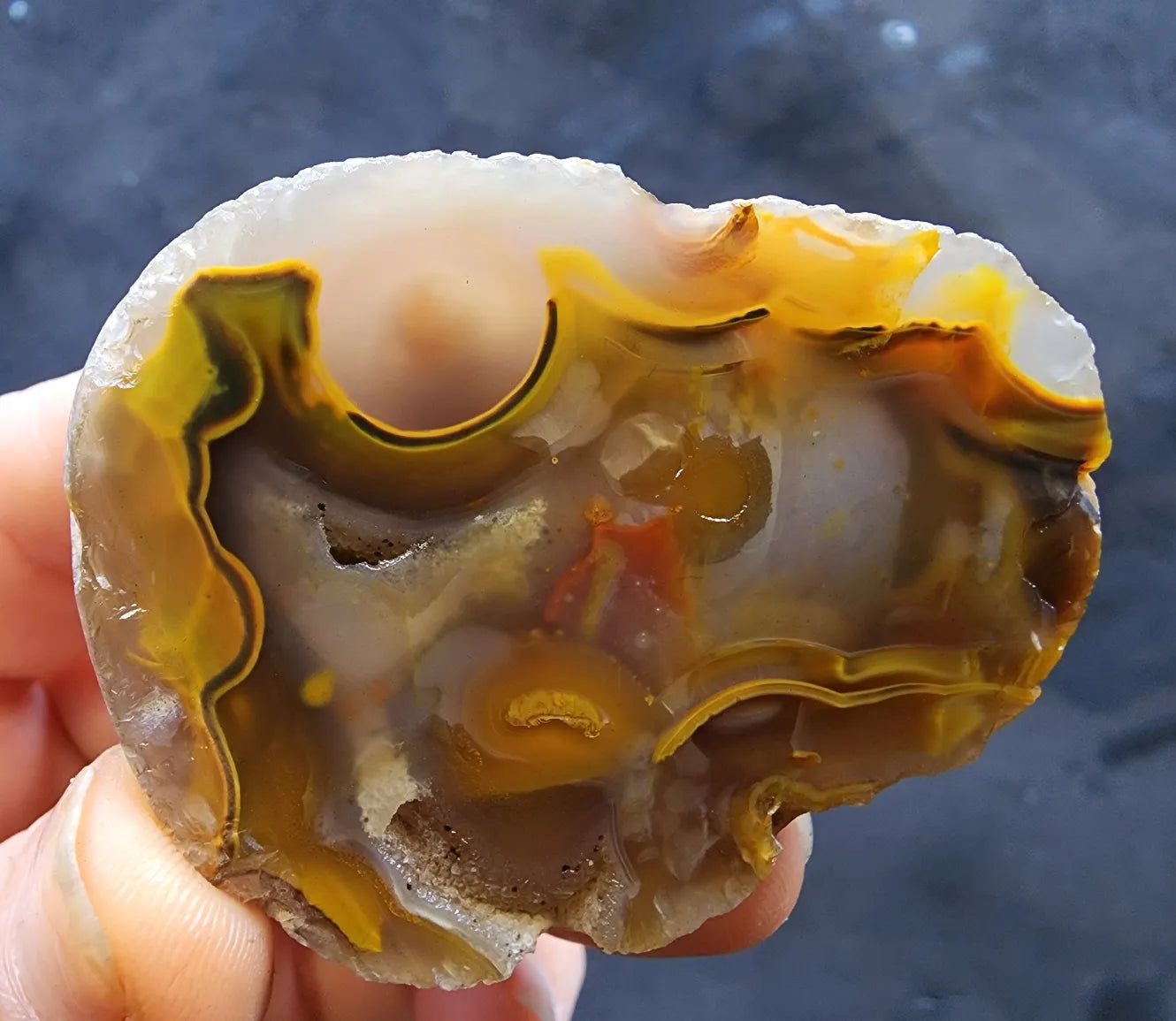 Abstract Art - Yellow Agate